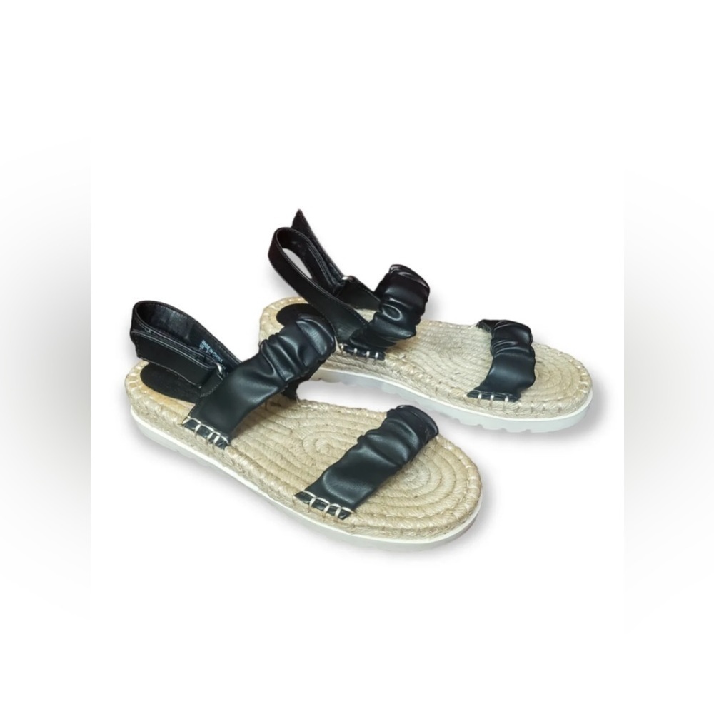 Womens American Eagle Platform Ankle Strap Open Toe Sandals